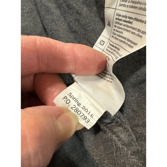 Carhartt Mens Force Relaxed Fit L Long Sleeve Button-Up Shirt Charcoal Gray Cott - Picture 7 of 7